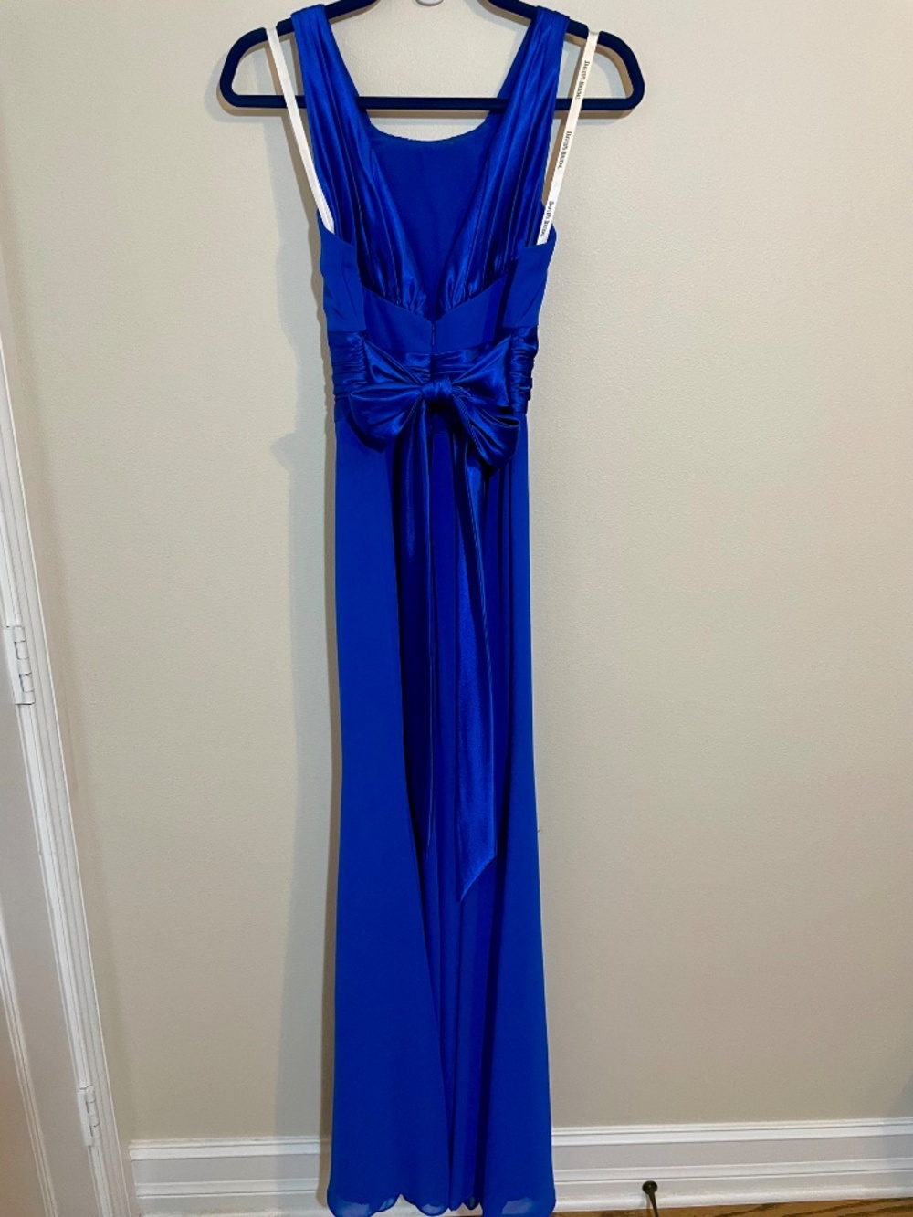 David's Bridal Blue Prom or Bridesmaid Dress - Picture 5 of 16